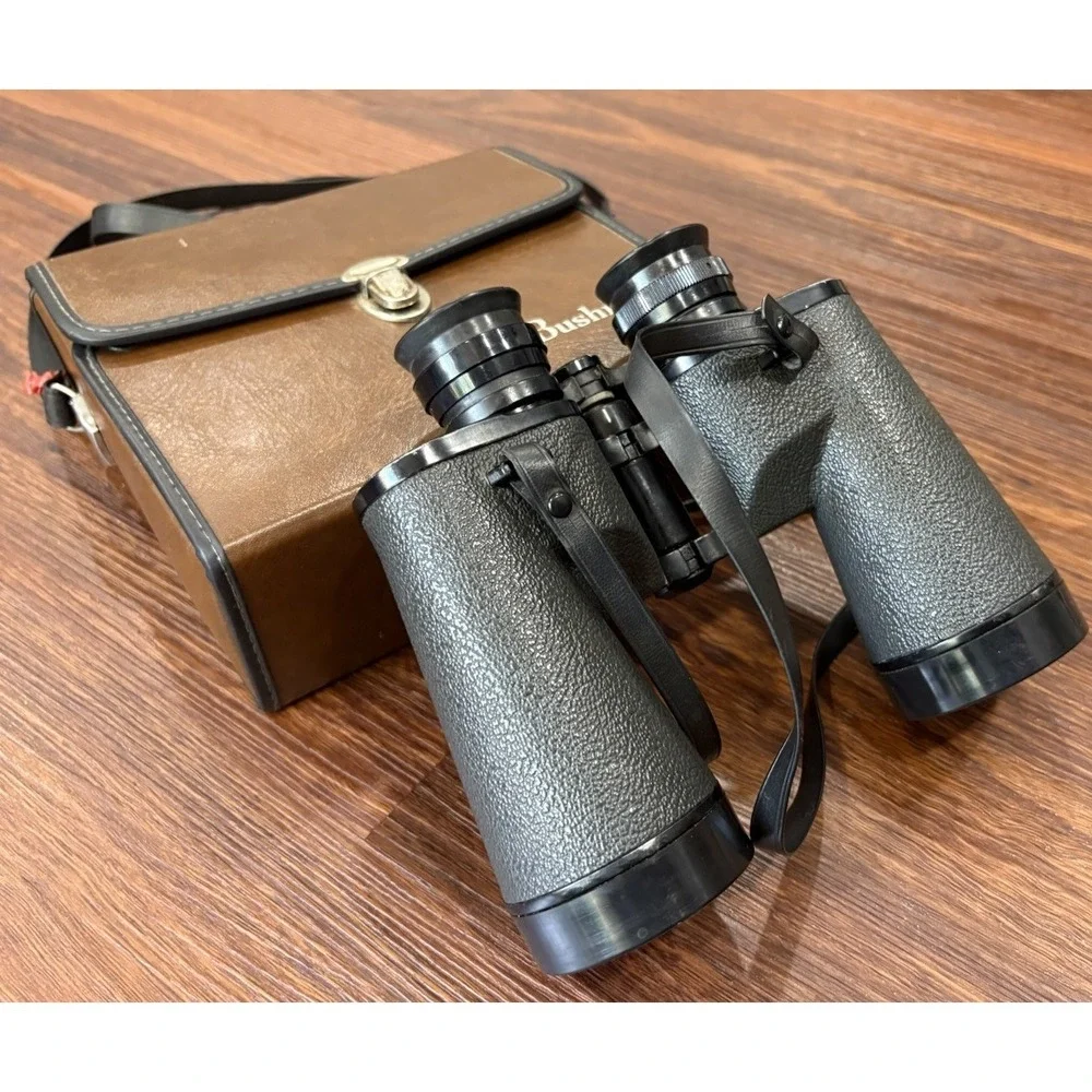 Vintage‎ Bushnell Insta-Focus 10x50 Binoculars 367 ft at 1000 yds Case & Strap